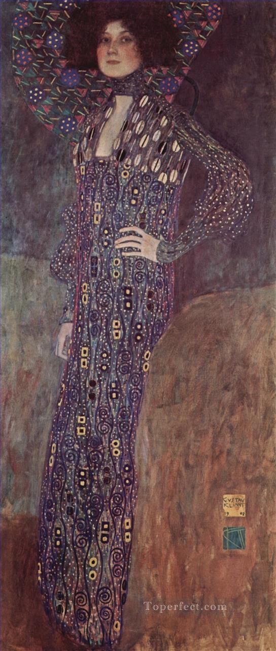 Portrait of Emilie Floge 2 Gustav Klimt Oil Paintings
